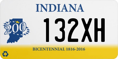 IN license plate 132XH