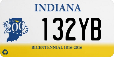 IN license plate 132YB