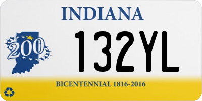 IN license plate 132YL