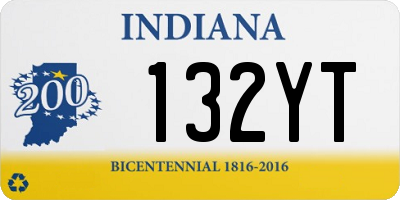 IN license plate 132YT