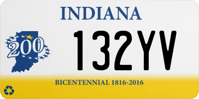 IN license plate 132YV