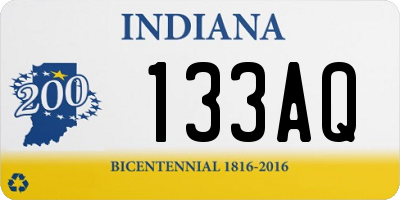 IN license plate 133AQ