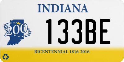 IN license plate 133BE