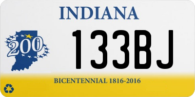 IN license plate 133BJ