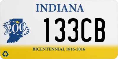 IN license plate 133CB