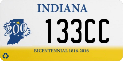 IN license plate 133CC