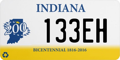 IN license plate 133EH