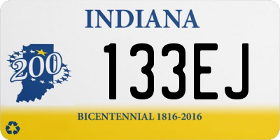 IN license plate 133EJ