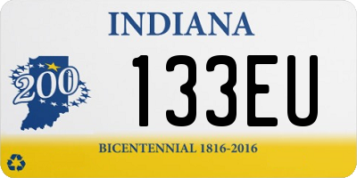 IN license plate 133EU