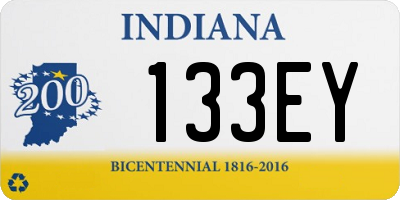 IN license plate 133EY