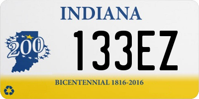 IN license plate 133EZ