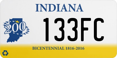 IN license plate 133FC