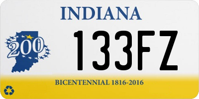 IN license plate 133FZ