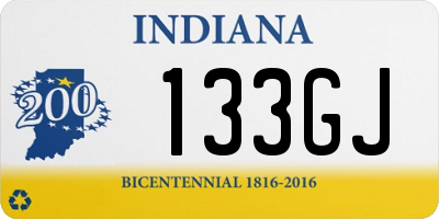 IN license plate 133GJ