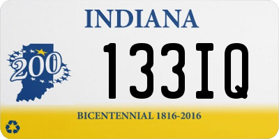 IN license plate 133IQ