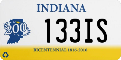 IN license plate 133IS