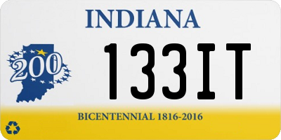 IN license plate 133IT