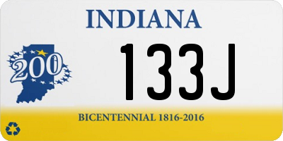 IN license plate 133J