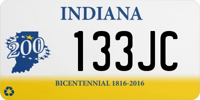 IN license plate 133JC