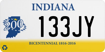 IN license plate 133JY