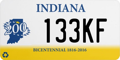 IN license plate 133KF