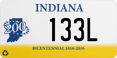 IN license plate 133L