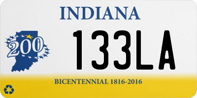 IN license plate 133LA