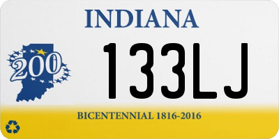 IN license plate 133LJ