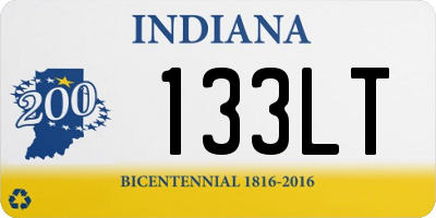 IN license plate 133LT