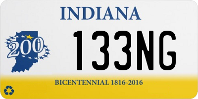 IN license plate 133NG