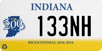 IN license plate 133NH