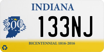 IN license plate 133NJ