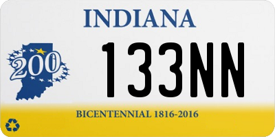IN license plate 133NN