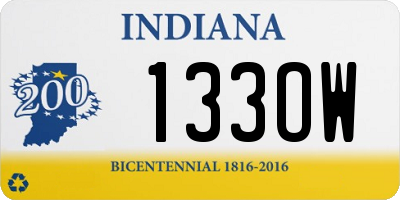 IN license plate 133OW