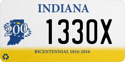 IN license plate 133OX