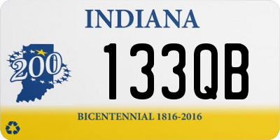 IN license plate 133QB