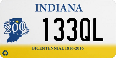 IN license plate 133QL