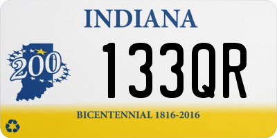 IN license plate 133QR