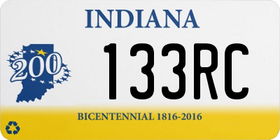 IN license plate 133RC