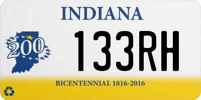 IN license plate 133RH