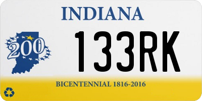 IN license plate 133RK