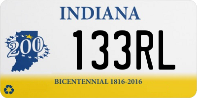 IN license plate 133RL