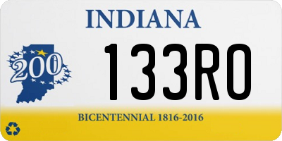 IN license plate 133RO