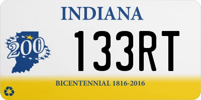 IN license plate 133RT