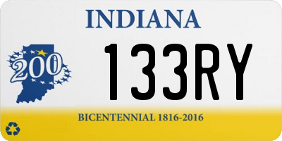 IN license plate 133RY