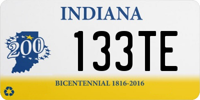 IN license plate 133TE