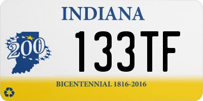 IN license plate 133TF