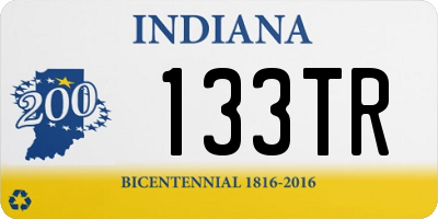 IN license plate 133TR