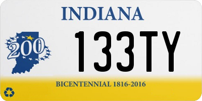 IN license plate 133TY