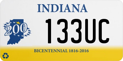 IN license plate 133UC